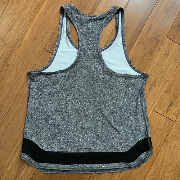 LULULEMON Black/White Razorback Tank sz 8 - Picture 2 of 3